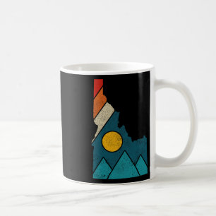 Taza De Café Mapa Antiguo del Estado de Idaho Montañas Senderis