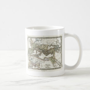 Taza De Café Mapa antiguo del imperio romano