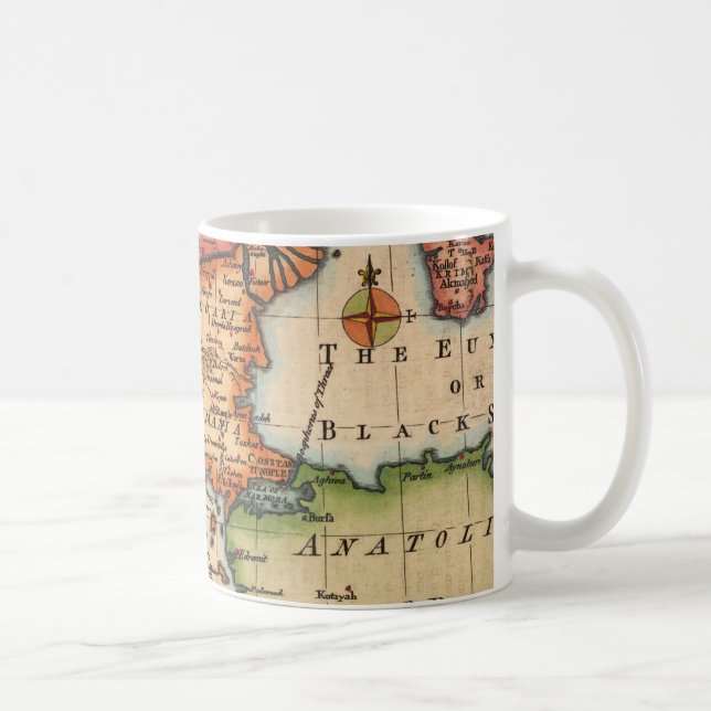 Taza De Café Mapa antiguo inspirado (2) (Derecha)