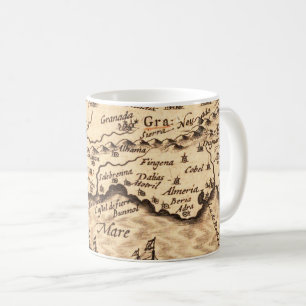 Taza De Café Mapa antiguo inspirado (3)