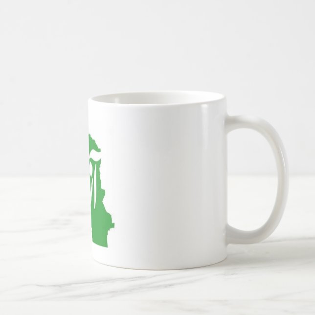 Taza De Café Mapa Azadi (Libertad) de Irán Mug (Derecha)