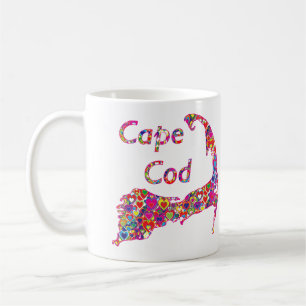 Taza De Café Mapa Corazón-Llenado dinámico colorido de Cape C
