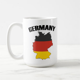 Taza De Café Mapa de Alemania - Bandera alemana - Viajes de Deu