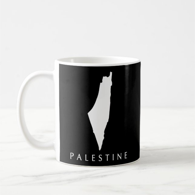 Taza De Café Mapa de amor de Palestina (Izquierda)