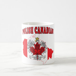 Taza De Café Mapa de bandera de Canadá en Polonia