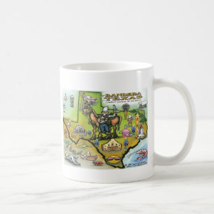 Taza De Café Mapa de Bandera TEXAS