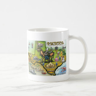 Taza De Café Mapa de Bandera TEXAS