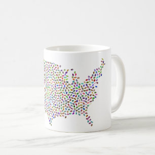 Taza De Café Mapa de Café de América