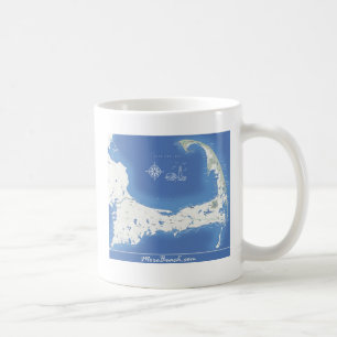 Taza De Café Mapa de Cape Cod