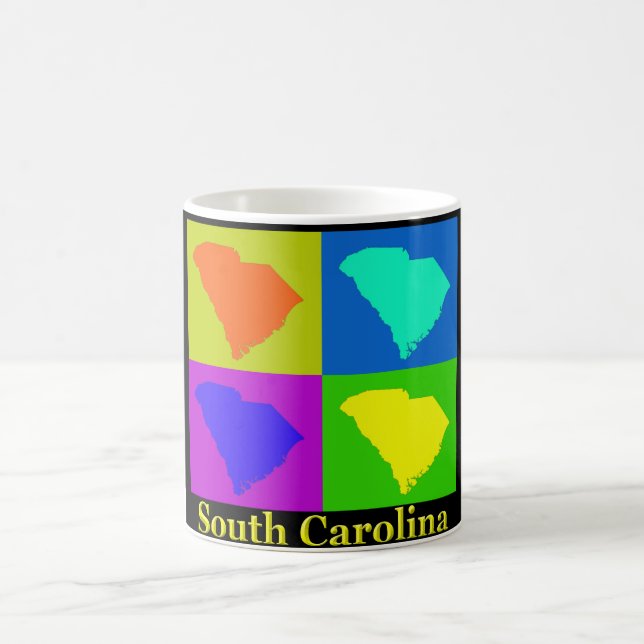 Taza De Café Mapa de Carolina del Sur (Centro)
