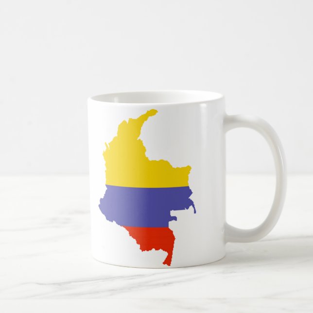 Taza De Café Mapa de Colombia (Derecha)