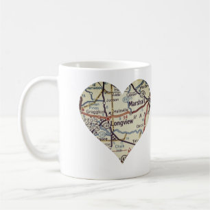 Taza De Café Mapa de cosecha de longview TX