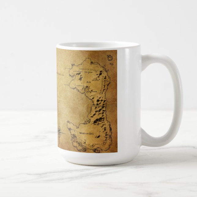 Taza De Café Mapa de Destin (Derecha)