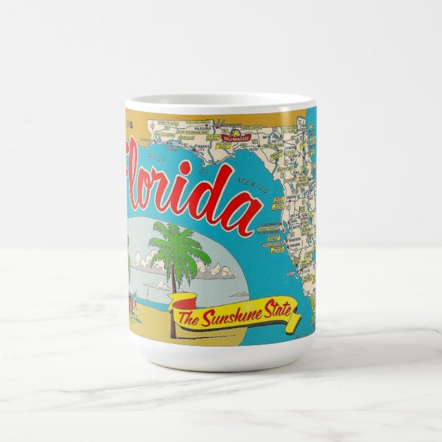 Taza De Café Mapa de Florida (Centro)