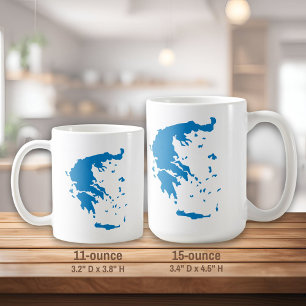 Taza De Café Mapa de Grecia
