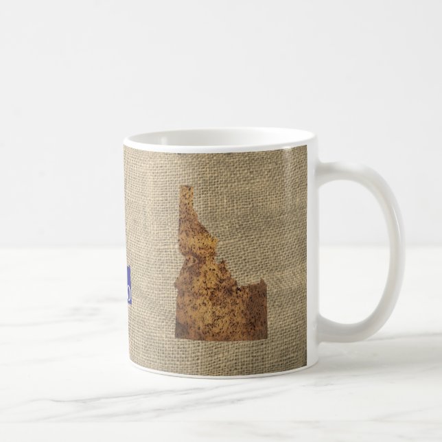 Taza De Café Mapa de Idaho Spud (Derecha)