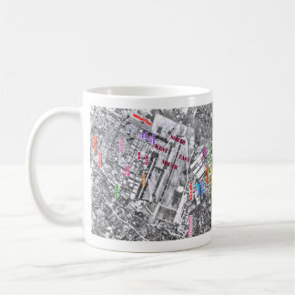 Taza De Café Mapa de Japón C-124~Base de la base aérea de