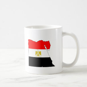 Taza De Café Mapa de la bandera de Egipto