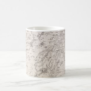 Taza De Café Mapa de la época de los Adirondacks New York Coffe