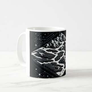 Taza De Café Mapa de la montaña mágica