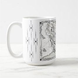 Taza De Café Mapa de la península de Magia