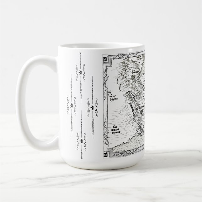 Taza De Café Mapa de la península de Magia (Izquierda)