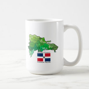 Taza De Café Mapa de la República Dominicana