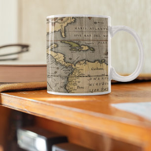 Taza De Café Mapa de las Antigüedades de América