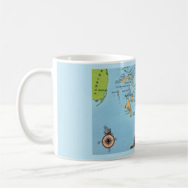 Taza De Café Mapa de las Islas Bahamas