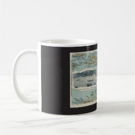 Taza De Café Mapa de las Islas del Caribe