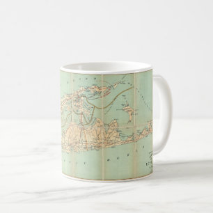 Taza De Café Mapa de Long Island de 1905