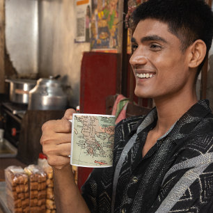 Taza De Café Mapa de los Grandes Lagos de Francia