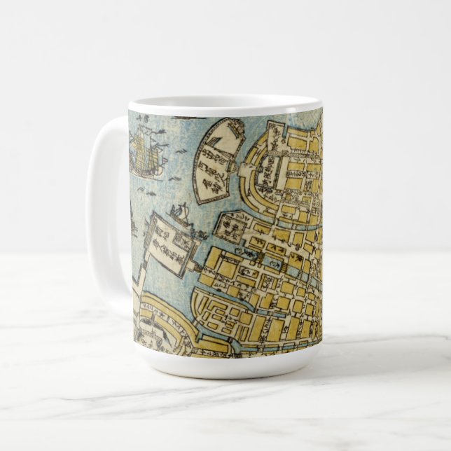 Taza De Café Mapa de Nagasaki (Anverso izquierdo)