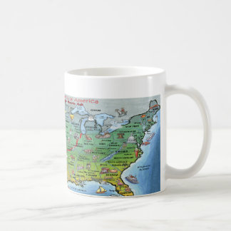 Taza De Café Mapa de Personalizados de la Ruta 66 histórica