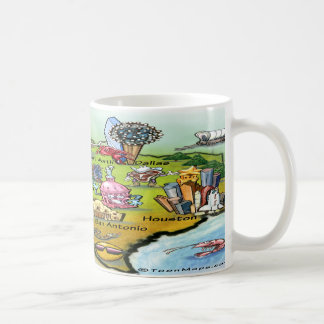 Taza De Café Mapa de Personalizados de Texas