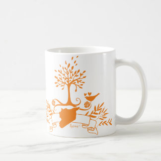 Taza De Café Mapa de Siria - Estilo natural