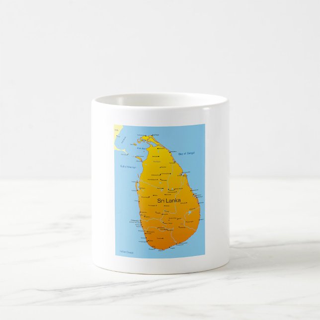 Taza De Café Mapa de Sri Lanka (Subido por el creador)