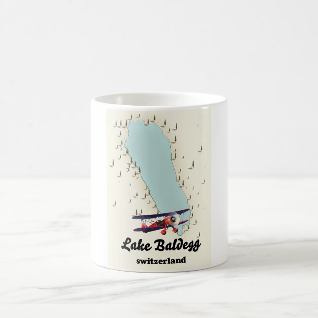 Taza De Café mapa de suiza del lago Baldegg (Centro)