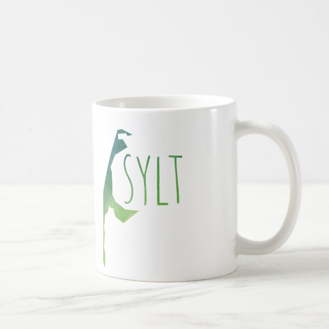 Taza De Café Mapa de Sylt (Derecha)