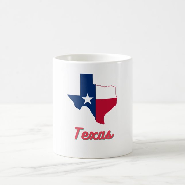 Taza De Café Mapa de Texas (Centro)