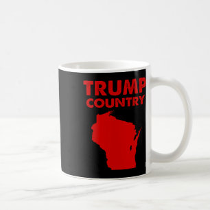 Taza De Café Mapa de Wisconsin del país Trump