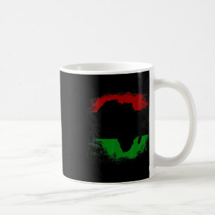 Taza De Café Mapa del continente africano con bandera africana