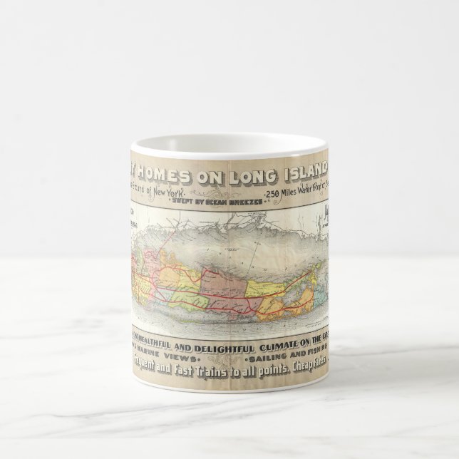 Taza De Café Mapa del ferrocarril de las propiedades (Centro)