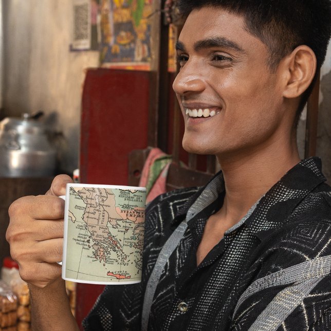 Taza De Café Mapa del Imperio Bizantino (Subido por el creador)