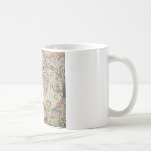 Taza De Café Mapa del Mundo Antiguo