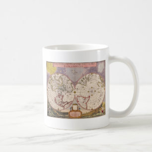 Taza De Café Mapa del Mundo Antiguo