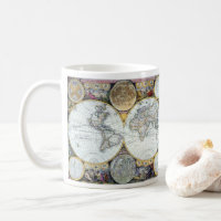 Mapa del Mundo Antiguo, Atlas Maritimus de John Se