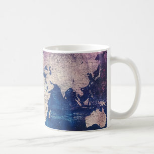 Taza De Café Mapa del mundo de la época celestial (4)
