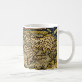 Taza De Café Mapa del Mundo Viejo
