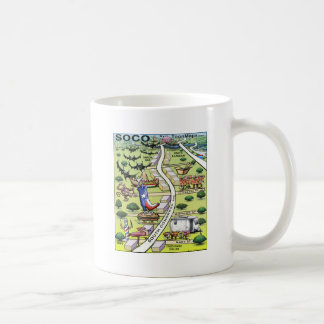 Taza De Café Mapa del Personalizado ATX Ave del Congreso Sur